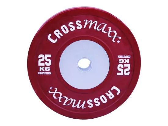 Crossmaxx Competition Bumper Plate 25 kg Red - Demo fra Crossmaxx Crossmaxx Competition Bumper Plate 25 kg Red - Demo fra Crossmaxx
