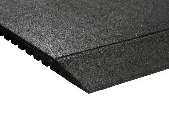 Granuflex Rampe Til Gummifliser 1000 x 200 x 43 mm Black