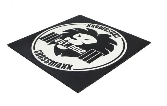 Crossmaxx Premium Gummiflise Med Logo 100 x 100 x 2 cm