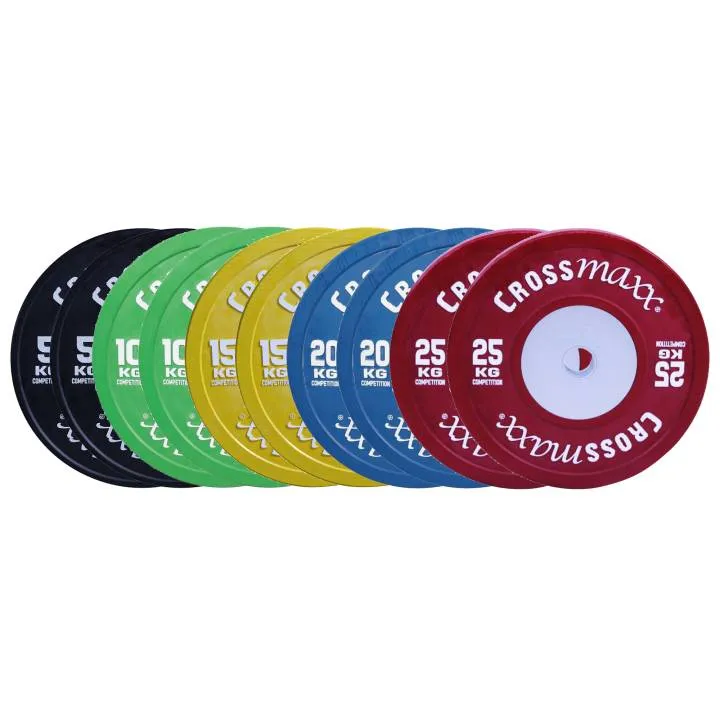 Crossmaxx vægtskivesæt - farvet - 150 kg - LMX85