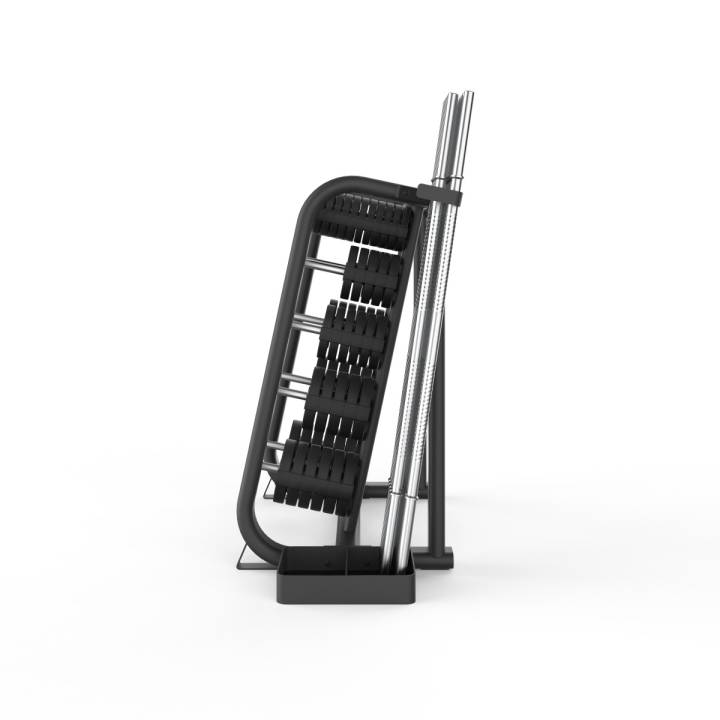LMX. Studio Pump Rack for 11 sett pumpstenger og vektskiver til gruppetrening og treningssenter