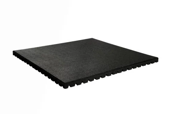 Granuflex Crossfit Gummiflise 1000 x 1000 x 43 mm Black