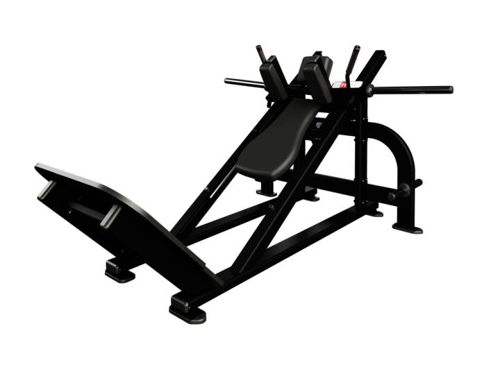 Nautilus plate loaded hack squat til styrketrening i treningssenter og kommersielle treningsrom.
