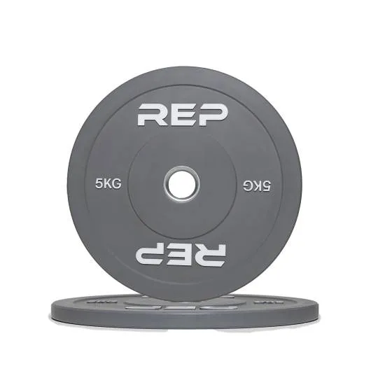 REP Fitness Bumper Plate 5 kg grå