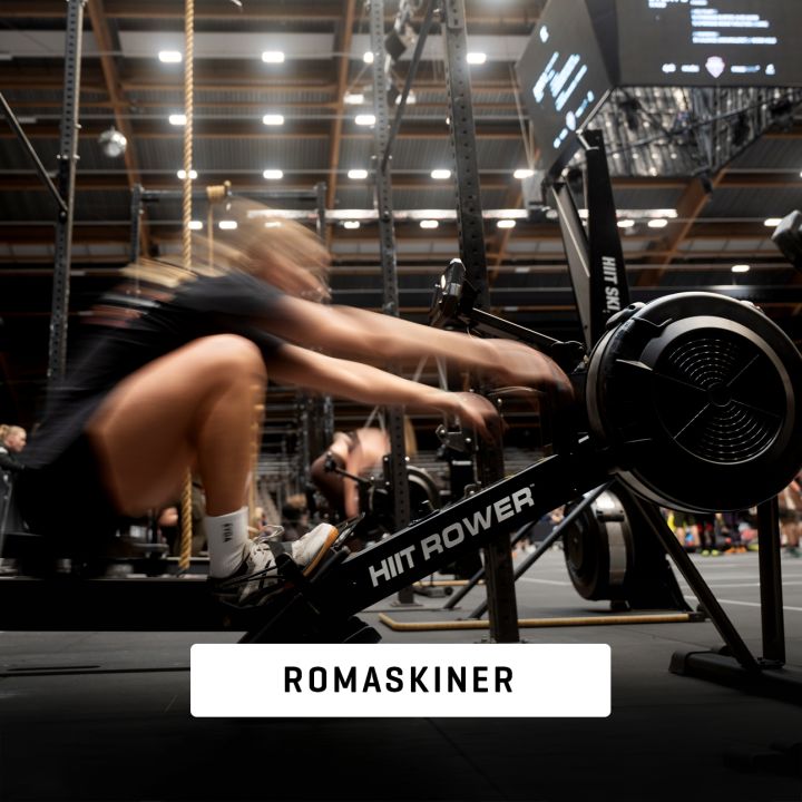HIIT rower romaskin til crossfit og kondisjonstrening i kommersielt treningssenter