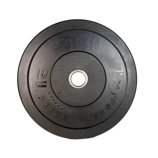 SQ&SN Sort Bumper Plate Vægtskive 10 kg