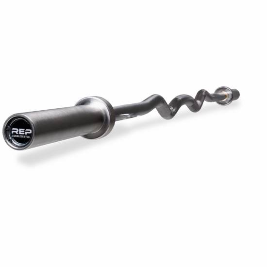 REP Fitness Rackable EZ Curl Bar - Stainless Steel fra REP Fitness