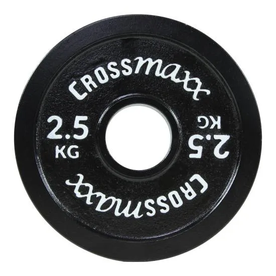 Crossmaxx Kalibrerte Styrkeløft Vektskive 2,5 kg Sort