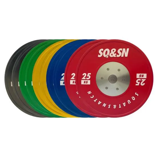 SQ&SN Vektløftning Vektsett | 30-150 kg Farget SQ&SN Vægtløftning Vægtsæt 150 kg farvet