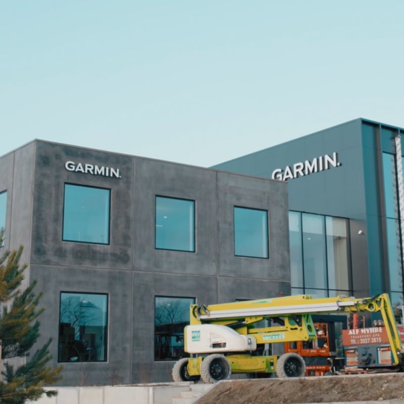 Garmin fik et firmagym på knap 60 m² – med fokus på kvalitet, design og driftssikkerhed