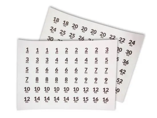 LMX. Klistremerker Med Kg (1-60 kg) fra LMX. LMX. Klistremerker Med Kg (1-60 kg) fra LMX.