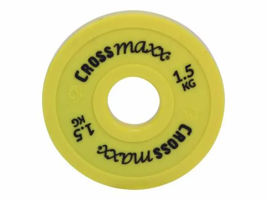 Crossmaxx ELITE Fractional Vektskive 1,5 kg Yellow