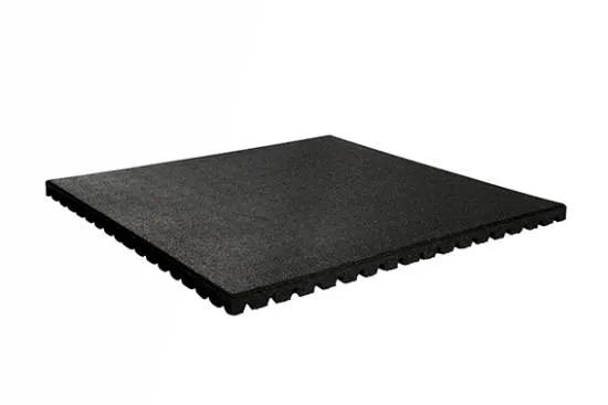 Granuflex Crossfit HD Gummifliser 1000 x 1000 x 43 mm Black