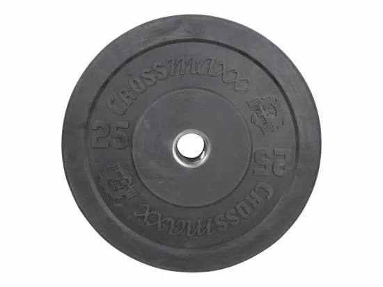 Crossmaxx Bumper Plate 25 kg Sort fra Crossmaxx