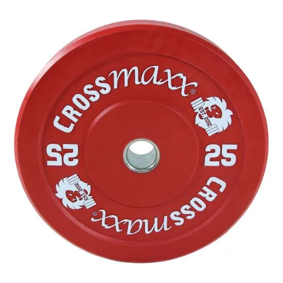  Crossmaxx Bumper Plate 15 kg Gul fra Crossmaxx