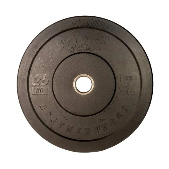 SQ&SN Bumper Plate 25 kg Black fra SQ&SN